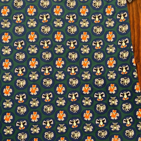 ROLLER RABBIT Sno Angels Long Sleeve Nightshirt Penguin Fox NEW with out tags - Picture 2 of 4